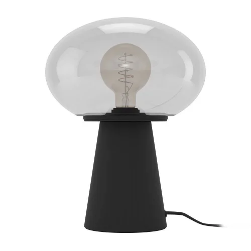 Настольная лампа Madonnina 900946 Eglo прозрачная 1 лампа, основание чёрное металл в стиле современный  фото 2